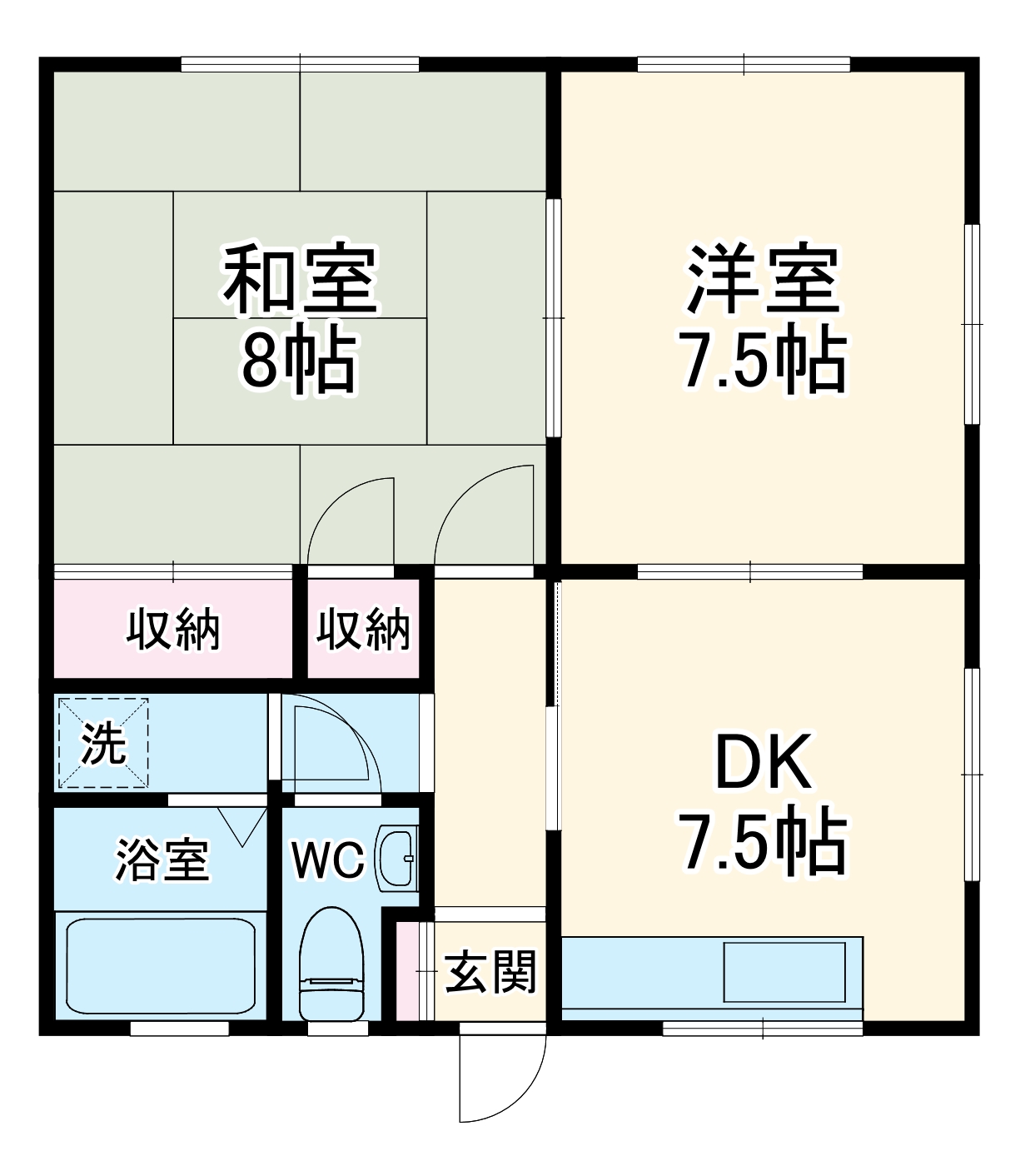 ハイツハピーの間取り