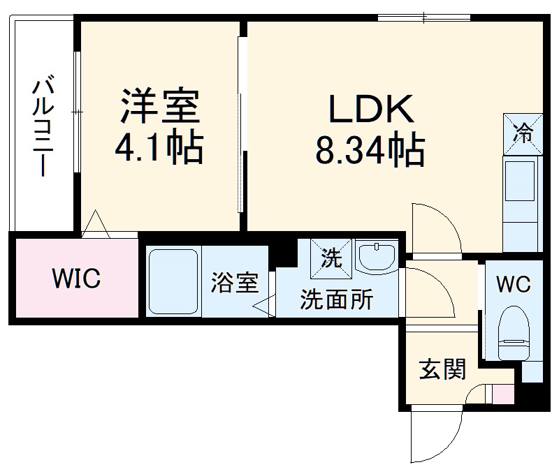 AJ蘇我EastⅣの間取り
