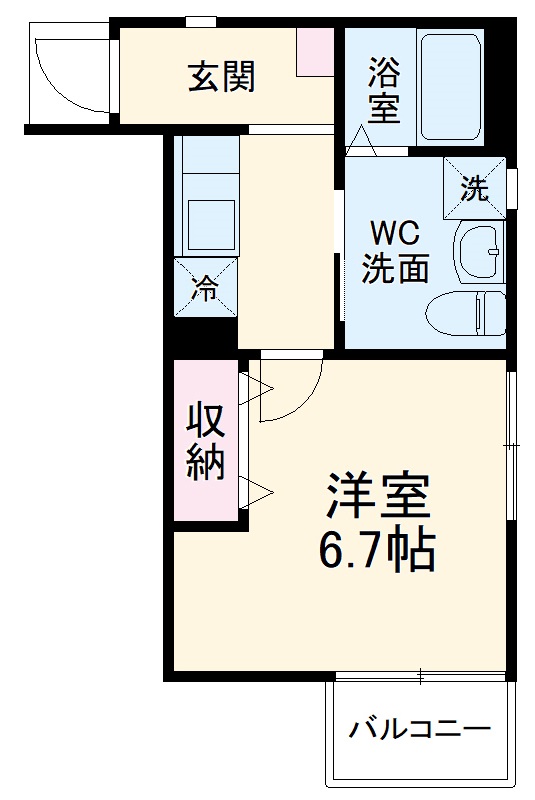 ベイルーム茅ヶ崎の間取り