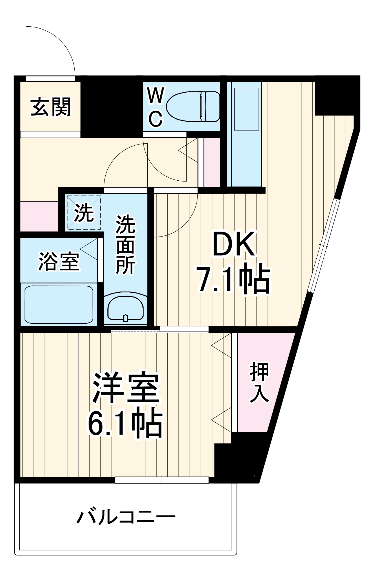 エストセントレの間取り