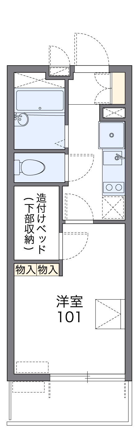 レオパレス朝日の間取り