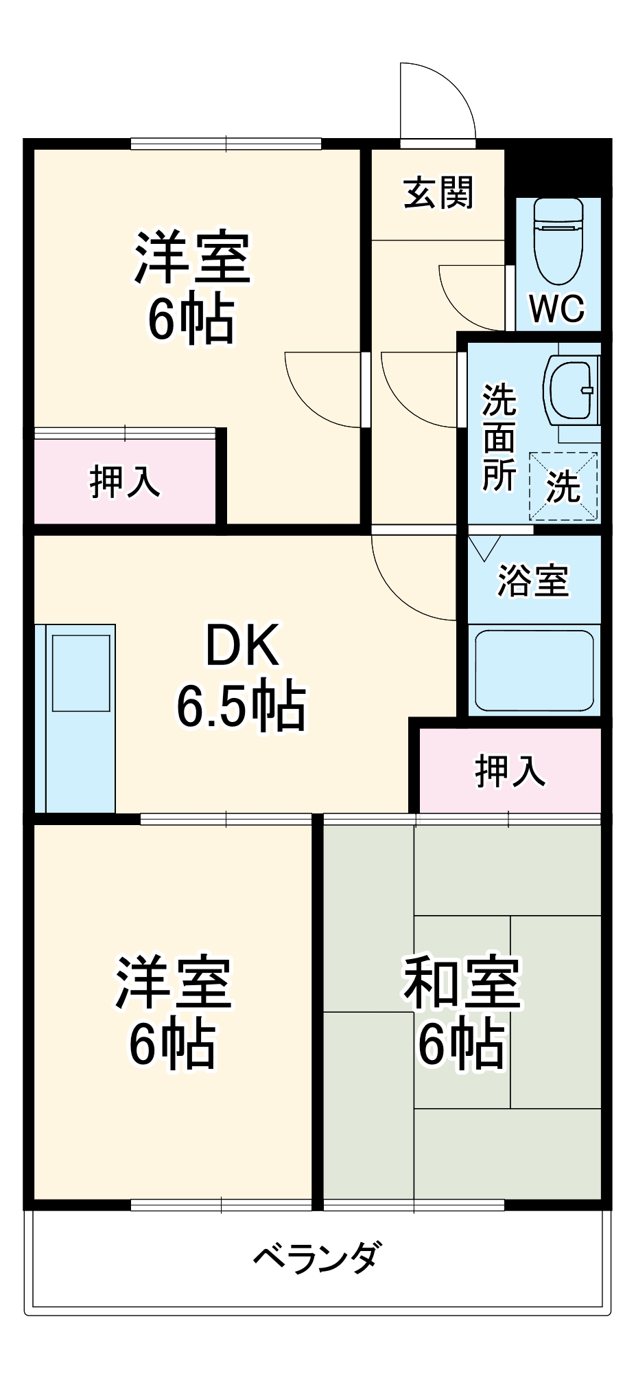 レジデンス旭の間取り