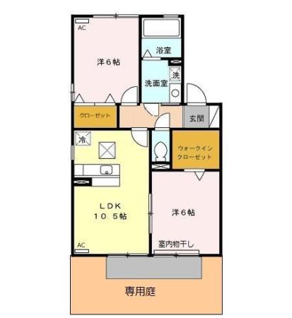 リビングタウン家代の里 Aの間取り