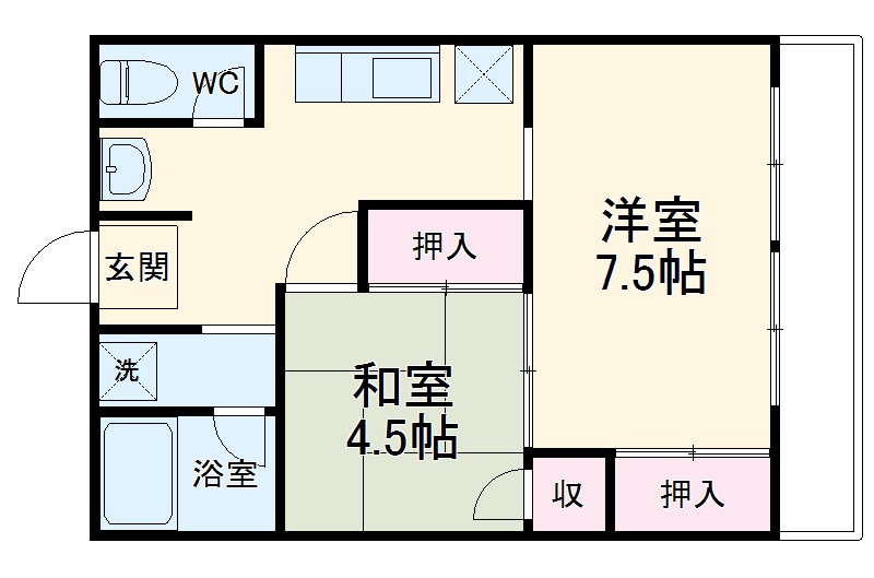 竹内荘・店舗Ⅱの間取り