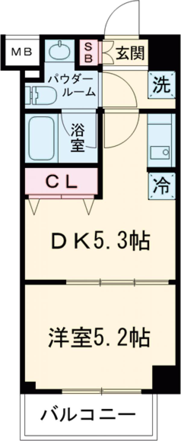 ラフィスタ新小岩Ⅲの間取り