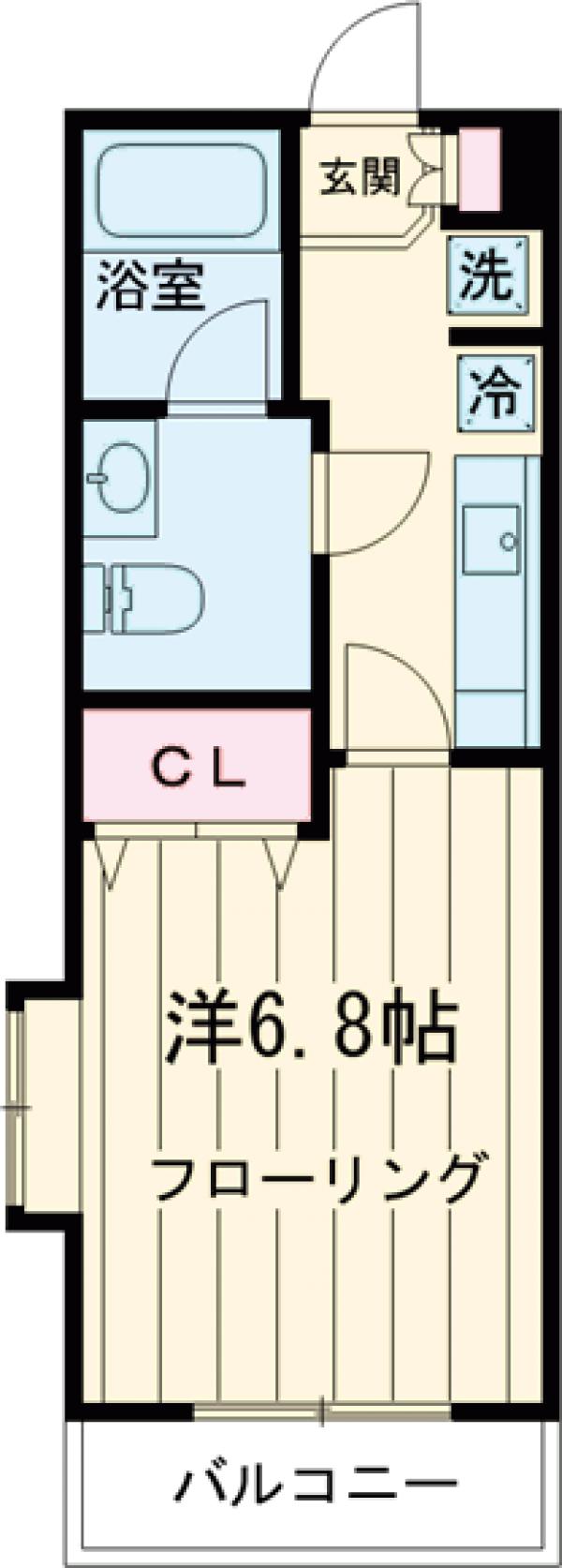 入間町の完工年月（2007年3月）築の賃貸マンションの間取り