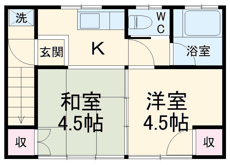 ハイフィールド六方の間取り