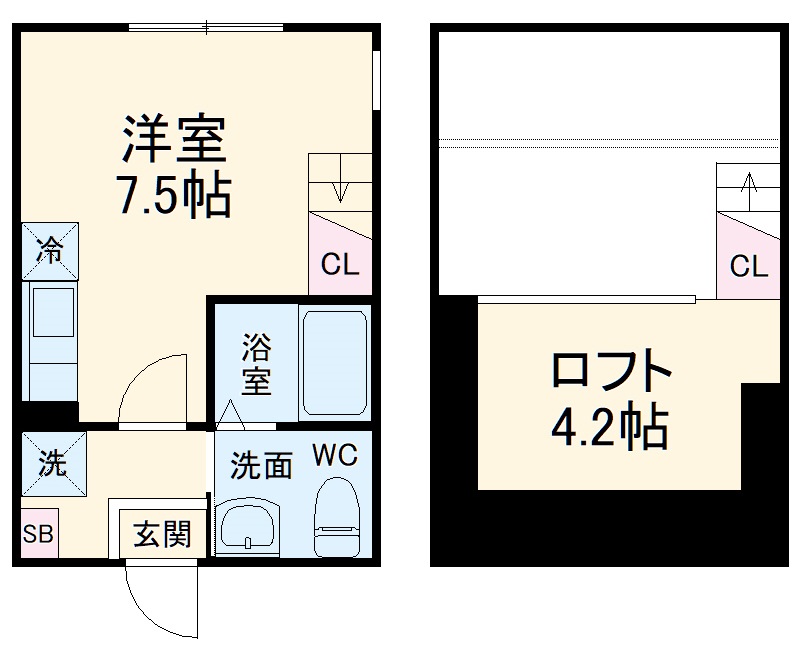 ハーミットクラブハウス横浜上大岡の間取り