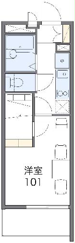 レオパレス来夢かしわ台の間取り