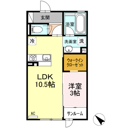 リラクオーレの間取り