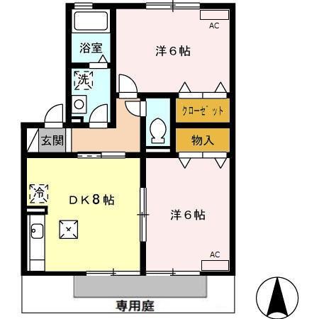 デルニエII Bの間取り