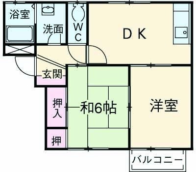 コートボナールAの間取り