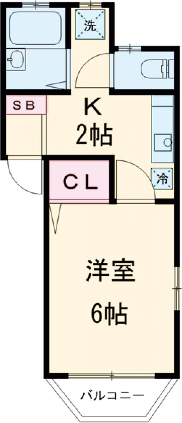 ローズヒルⅡBの間取り