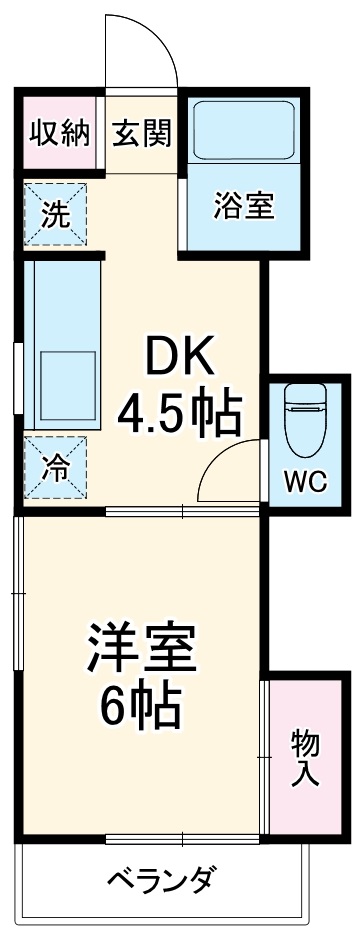 明宏ハイツの間取り