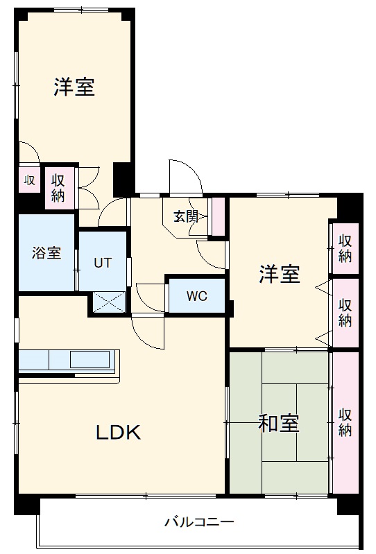 ヴィアーレマルフク南館の間取り