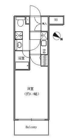 LA.XEBEC東十条の間取り