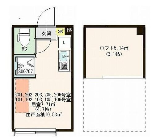 ハーモニーテラス西ヶ原Ⅲの間取り