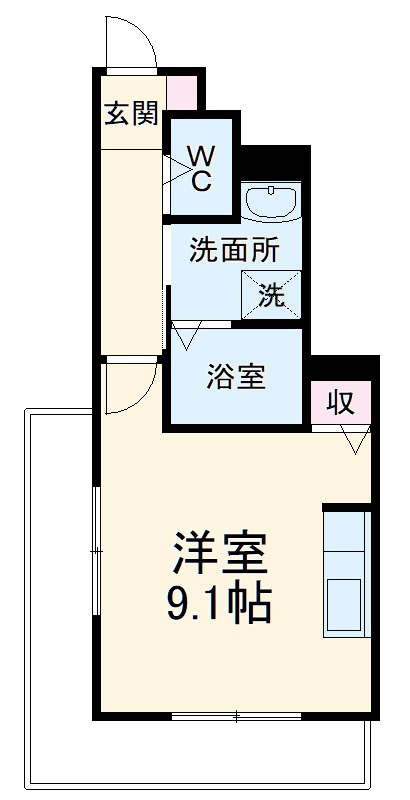 エルメゾン伊倉の間取り