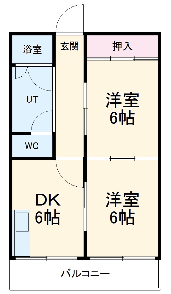 コーポあさひやの間取り