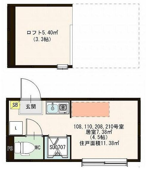 ハーモニーテラス西ヶ原Ⅲの間取り