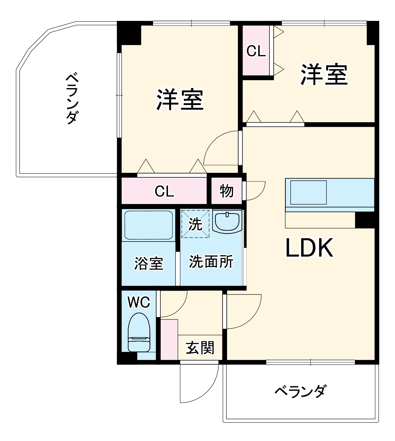レジデンス・マロン参番館の間取り