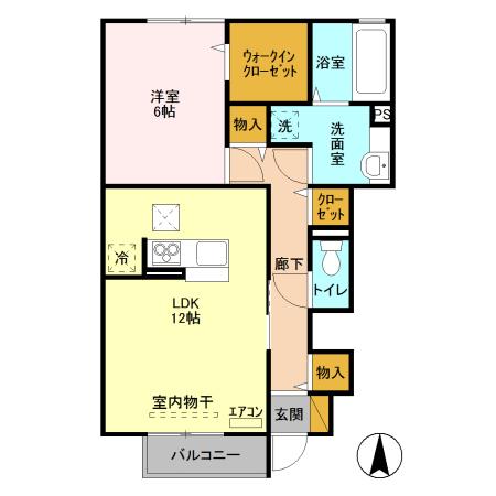 ル・ジャルダン Aの間取り