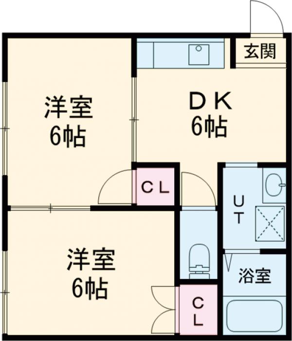 城間ハイツの間取り