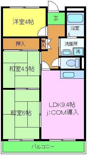 メルベーユ246の間取り