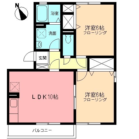 ファミールAの間取り