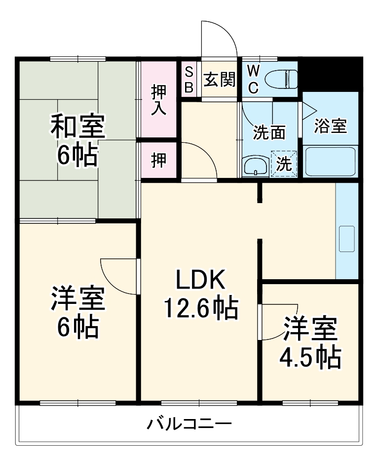 メゾン北初富の間取り