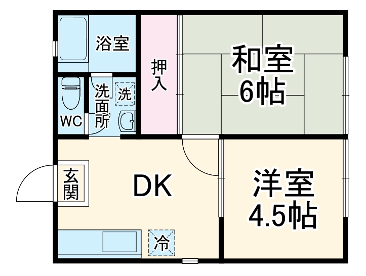 福山ハイツの間取り