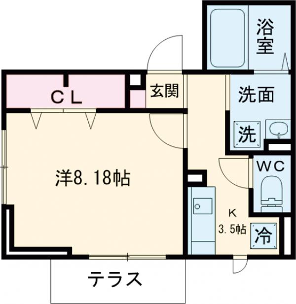シティハイムEの間取り