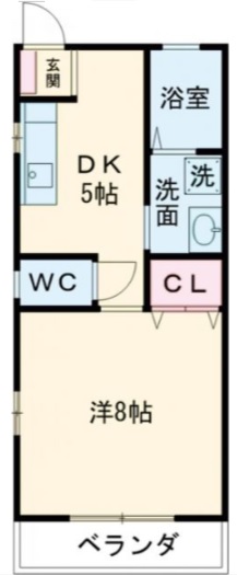 コーポ藤Cの間取り