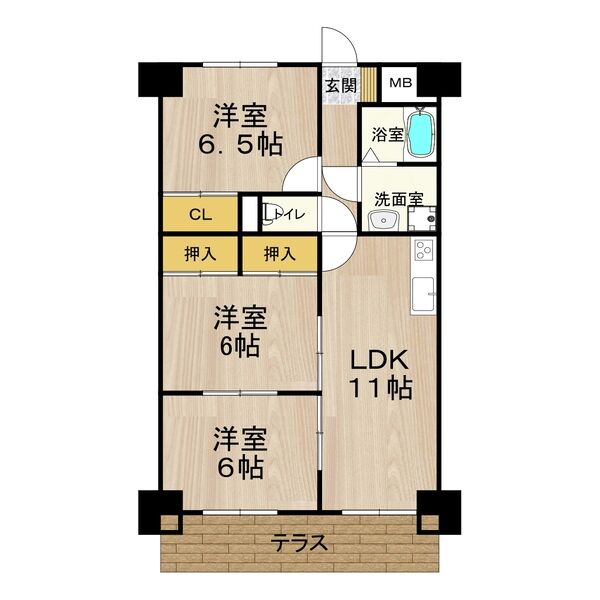 グレースマンション藤の間取り