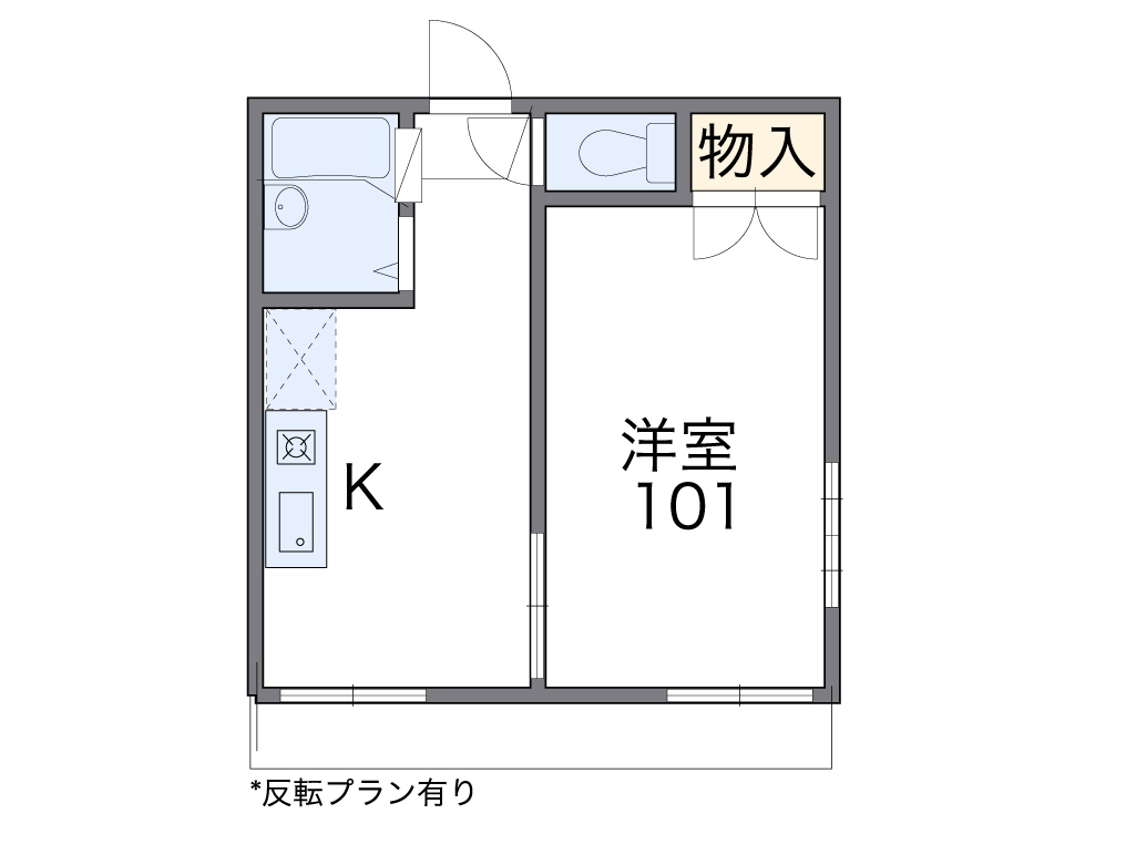レオパレス花野の間取り