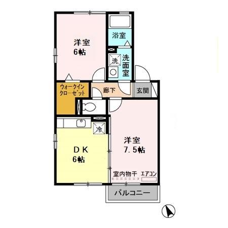 オーベンロープ　Ｂの間取り