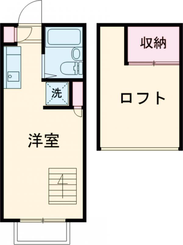 アビタシオン東伏見Aの間取り