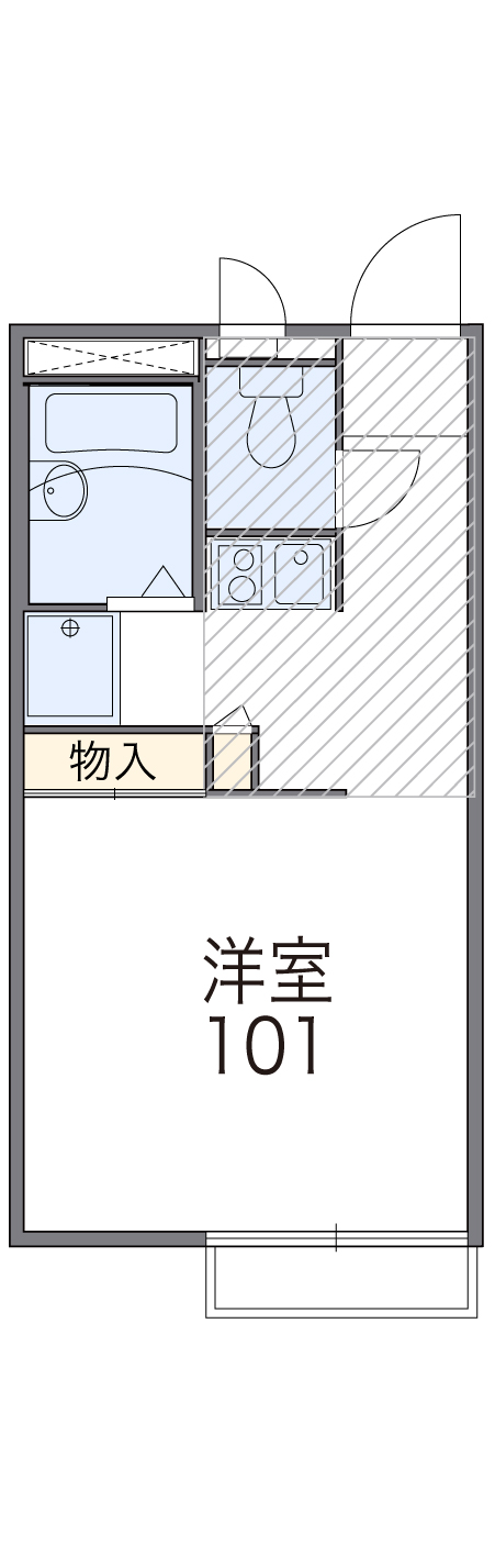 レオパレスせせらぎの間取り