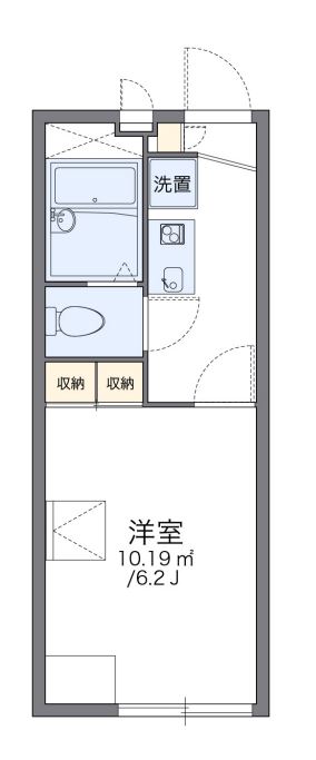 レオパレスウェルネス梅屋敷の間取り