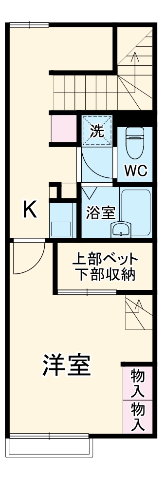 レオパレスＰｅａｃｅの間取り