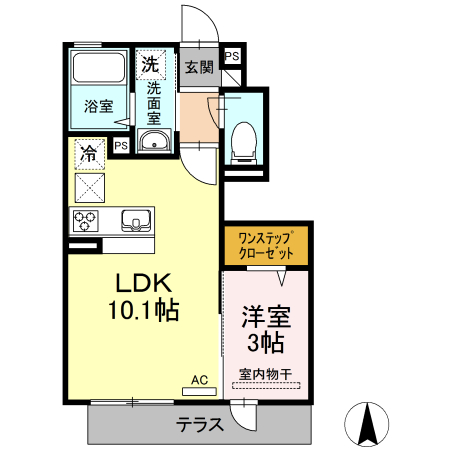 オリカン舞の里 A棟の間取り