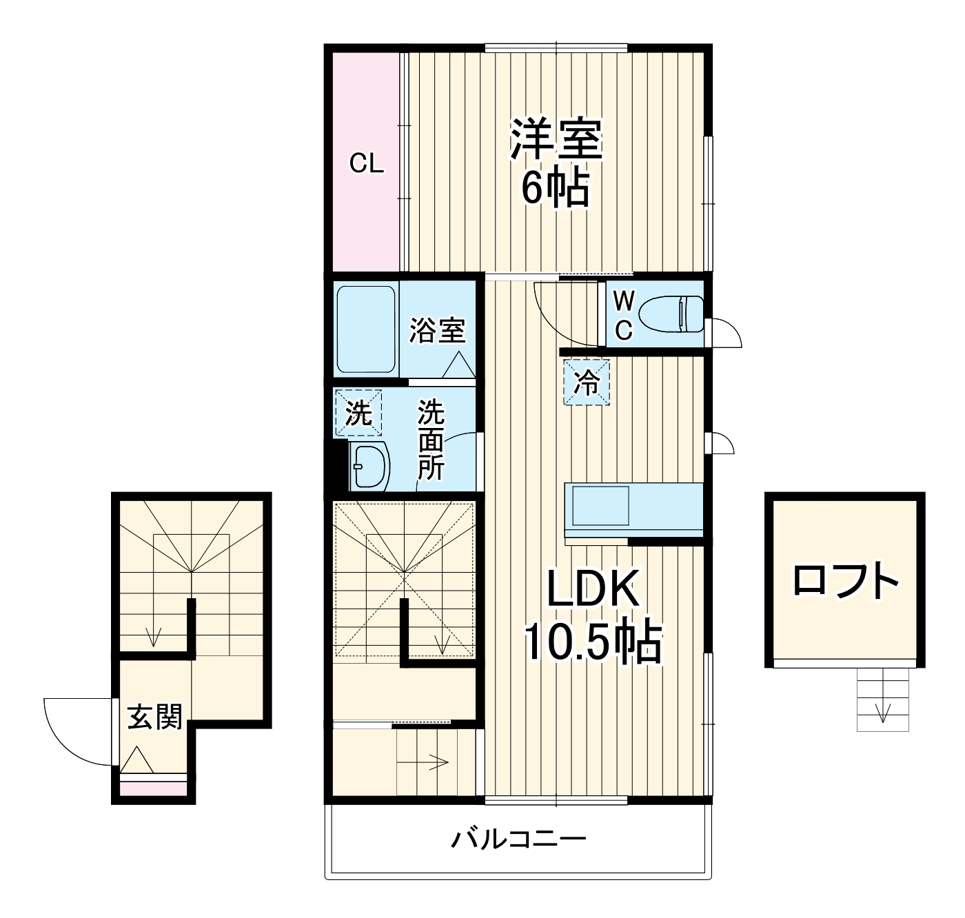 Sottotettoの間取り