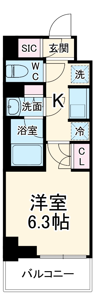 HF川口駅前レジデンスの間取り
