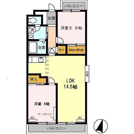 ネバーランドIIの間取り