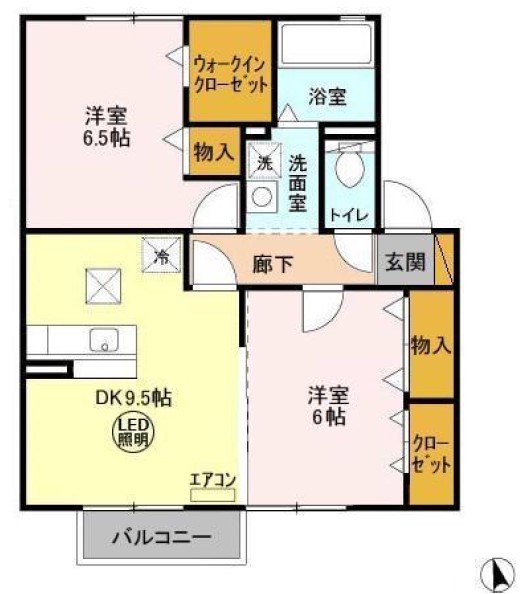 マローネ Bの間取り