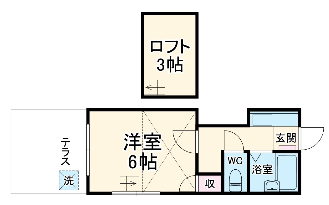 レオパレスブランカの間取り