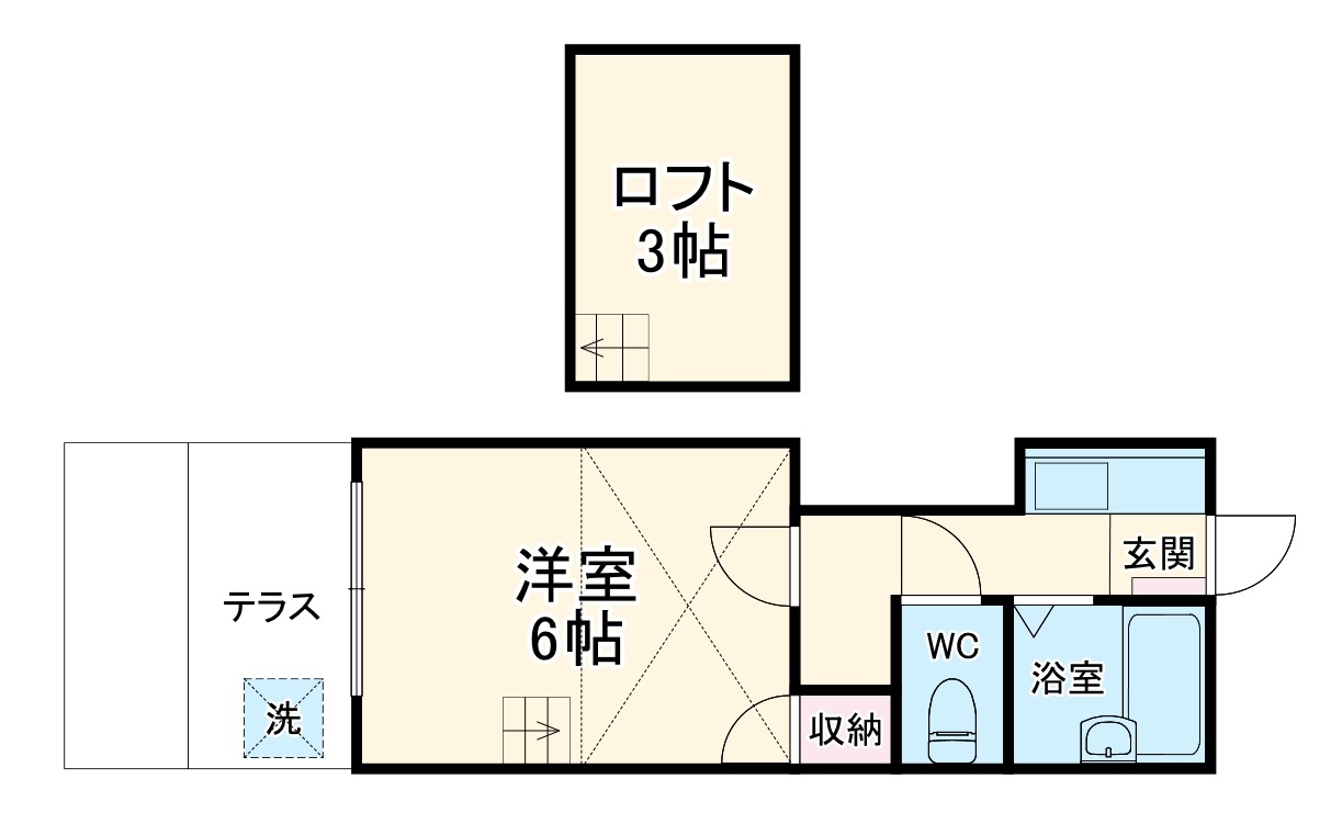 レオパレスブランカの間取り