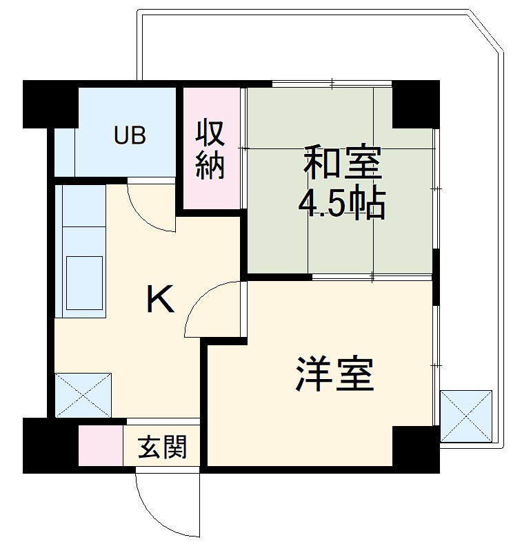 神明台ハイツの間取り