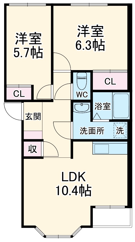 クロワールの間取り