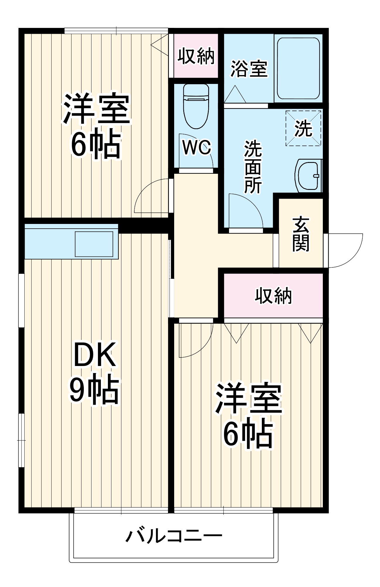 ソシア落合Bの間取り